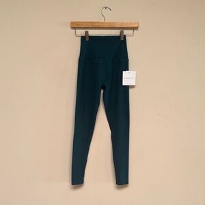 Seamless High-Waist Kids Leggings - Deep Teal